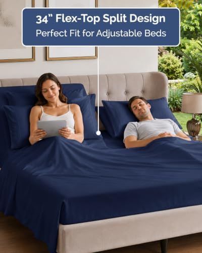 Flex Top Split Head King 6 Piece Sheet Set - Image 3