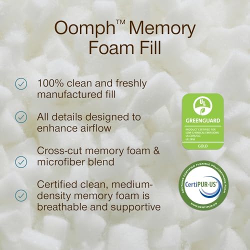 Coop Home Goods Extra Oomph Fill, Cross-Cut Memory Foam, Medium Density Pillow - Image 2
