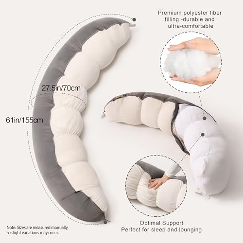Peallow – Long Round Body Pillow - Image 3