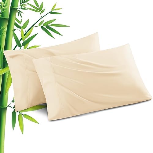 Pillowcases King Size 2 Pack, Cooling Viscose from Bamboo Pillow Cases by JamRest