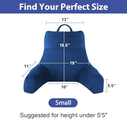 IPYNBAP Back Pillow for Bed Sitting up, Reading Pillow, 18 Inch - Image 2