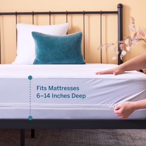 Lucid® Zippered Mattress Encasement – Waterproof Protector – King - Image 5