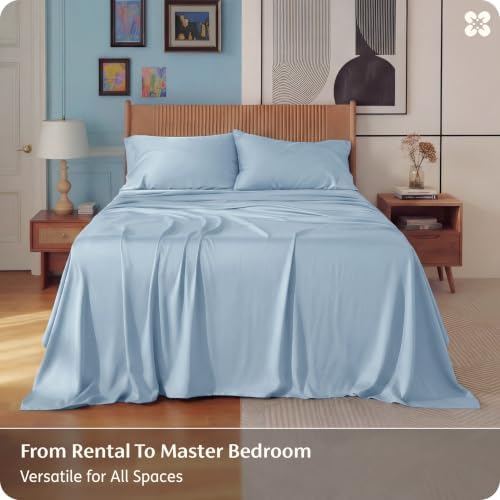 Bedsure PureWoven 100% Rayon Derived from Bamboo, Full Size Sheets - Image 5