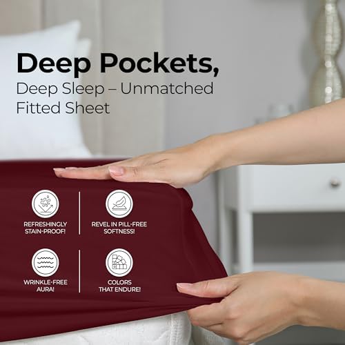 King Fitted Sheet, Ultra Soft Fits Up to 15 Inch Deep Pocket - Image 4