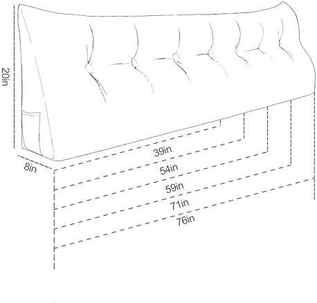 Daneey Queen Wedge Headboard Pillow - Image 6