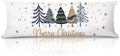Navy Blue Christmas Tree 20x54 Body Pillow Cover, Christmas Home Room Decor by Unknown