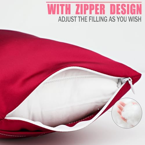 Silky Satin Small Knee Pillow for Side Sleepers, Soft Leg Pillows Relief from - Image 5
