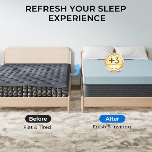 OhGeni 3 Inch King Memory Foam Mattress Topper Pad - Image 5