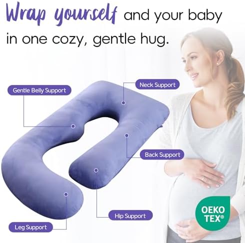 Pregnancy Pillow for Sleeping, Soft 57“ Full Body Maternity Pillow, U Shaped - Image 5