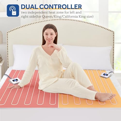 Sealy Heated Mattress Pad Queen Size Dual Control 10 Heat Levels - Image 4