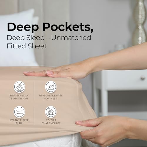 Full Fitted Sheet, Ultra Soft Fits Up to 15 Inch Deep Pocket - Image 4