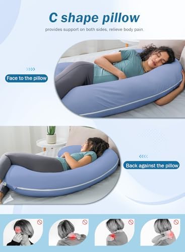 INSEN Cooling Pregnancy Pillow, Maternity Pillow - Image 5