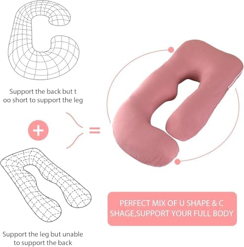Elover U Shaped Pregnancy Pillow, Full Body Maternity Support - Image 3