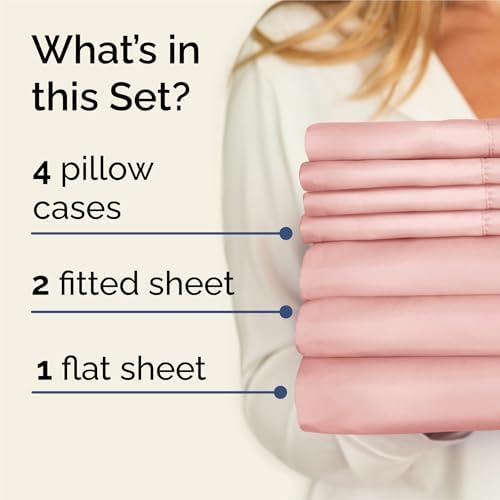Split King 7 Piece Bed Sheet Set - Image 2