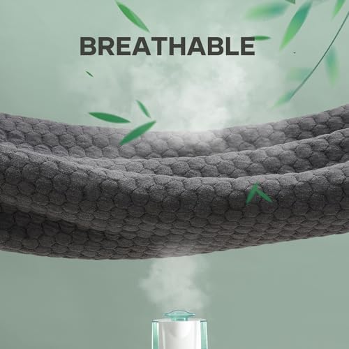 OhGeni 100% Waterproof Mattress Protector, Twin Size Gray Bamboo Viscose Top - Image 6