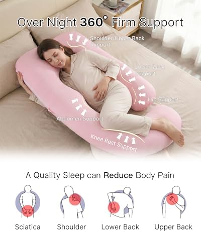 ALLOPERA Pregnancy Pillow, Full Body 57 Inch Maternity Pillow - Image 2