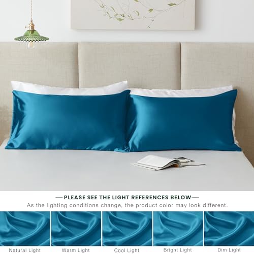 Love's cabin Satin Pillowcase Set of 2 Standard Size 20x26, Cooling Pillow - Image 5