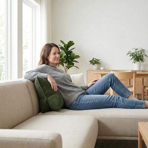 Pat. Pend. Corduroy Ergonomic Lumbar Support Pillow - Image 4