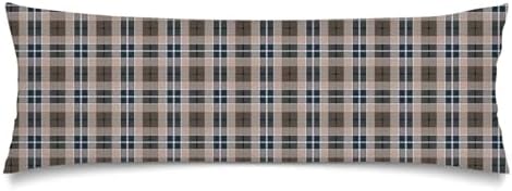 Scottish Tartan Plaid Long Pillow Cases Checkered Lumbar Pillowcase King Size by Unknown