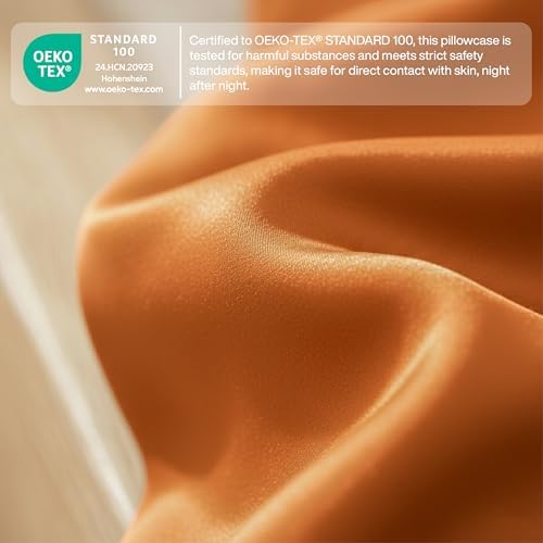 QUEENSBAY Standard Pillow Cases Set of 2, Microfiber Cooling Pillowcases - Image 5
