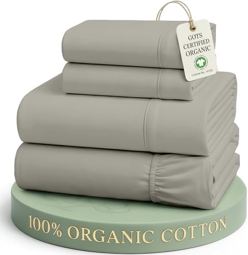 LANE LINEN Full Size Sheets 100% Organic Cotton Soft 4pc Percale by LaneLinen