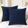 CaliTime Decorative Couch Throw Pillow Covers 16 X 16 Inches Navy Blue by CaliTime