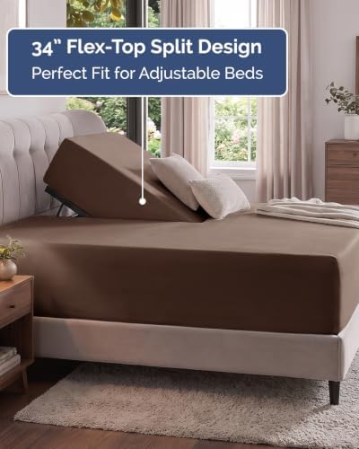CGK Linens Extra Deep Flex Top Split Head King Fitted Sheet Only - Image 3