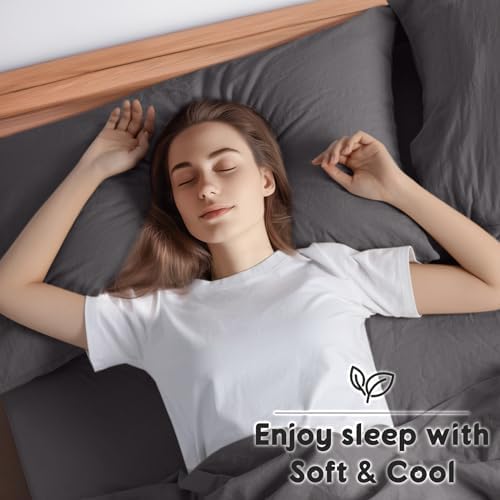 SONORO KATE 100% French Linen Queen Size Sheets Set, Extra Deep Pocket - Image 5