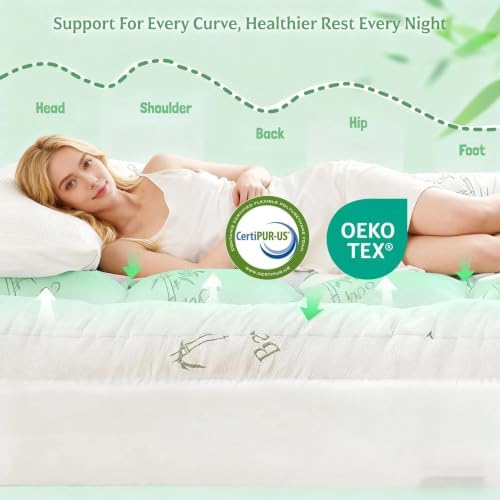 King Mattress Topper, for Side Sleepers, Hot Sleepers & Back Pain Relief - Image 3