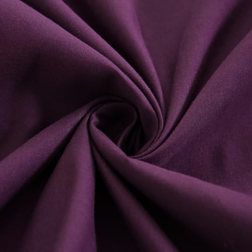 Merryword Dark Purple Pillow Shams Purple Ruffle Standard Pillowcases Cute - Image 6