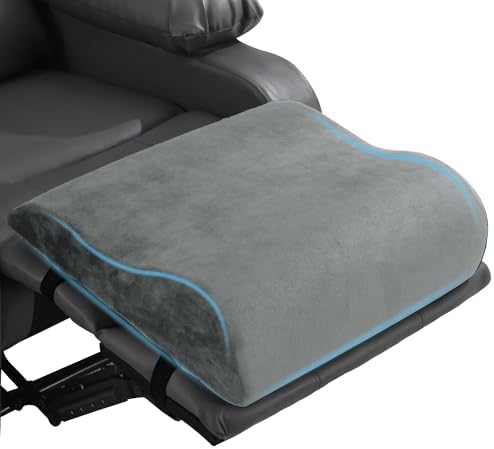 HOMBYS Extra Large Recliner Leg Pillow, Foam Foot Rest Cushion Wave Shape by HOMBYS