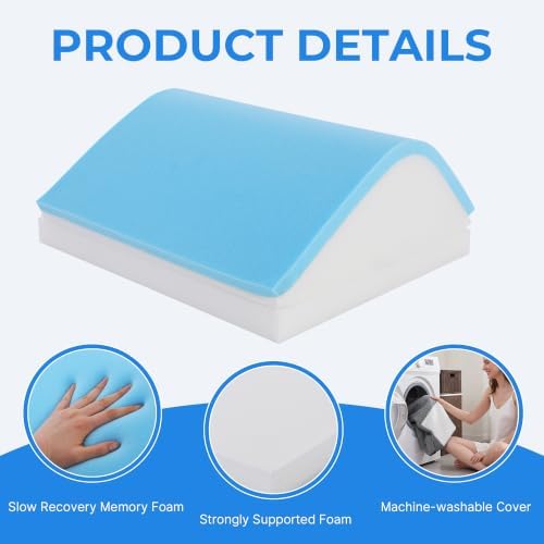 Adjustable Knee Wedge Pillow for Back Sleeping, Triangle under Knee Pillow - Image 3