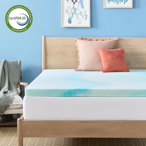 Linenspa 3 Inch Swirl Gel Memory Foam Mattress Topper, California King Size – - Image 6