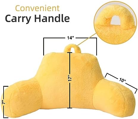A Nice Night Yellow Reading Pillow - Image 2