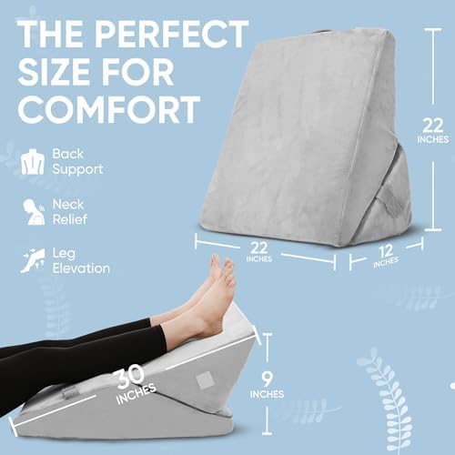 AllSett Health Adjustable Bed Wedge Pillow - Image 3