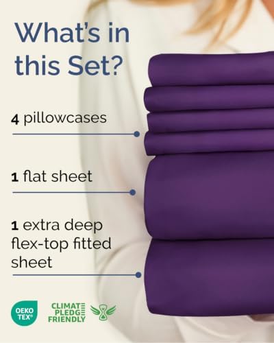 Flex Top Split Head King 6 Piece Sheet Set - Image 2