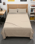Full XL Sheets - 4 Piece Full XL Sheet Set - Breathable & Cooling - Wheat by CGKUnlimited