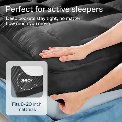 Niagara Sleep Solution 100% Cotton Top Twin Size Mattress Pad, Pillow Top - Image 5