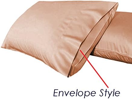 TAOSON 100% Cotton 300 Thread Count Envelope Style Body Pillow Cover, Long - Image 2