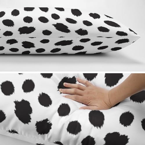 White and Black Spot Body Pillow Cover Pillowcase - Image 5