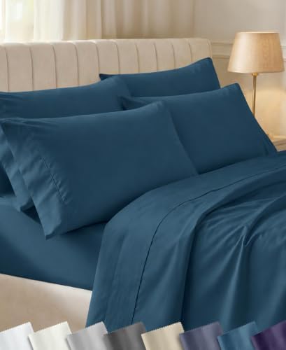 California Design Den 100% Cotton Sateen King Size Sheets by CaliforniaDesignDen