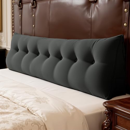 WOWMAX Bed Wedge Headboard Pillow King Reading Pillow Sitting in Bed by WOWMAX