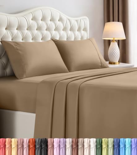 King Sheets Set, 4 Pieces 16" Deep Pocket Hotel Luxury Bed Sheets by UTOPIABEDDING