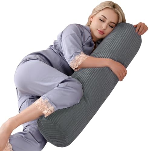 1 MIDDLE ONE Body Pillow for Adults, Long Bolster Pillow for Bed, Decorative by 1MIDDLEONE
