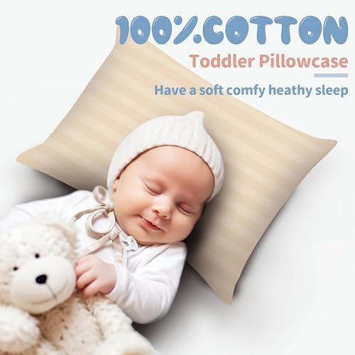 100% Egyptian Cotton Toddler Pillowcases Set of 2 - Image 2