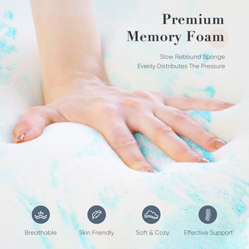 DUMOS CertiPUR-US Certified, Cooling Gel Infused, Breathable Soft Comfy Padding - Image 2