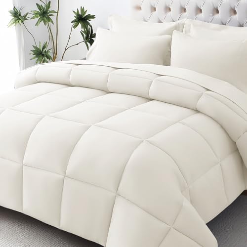 JOLLYVOGUE King Comforter Set, Ultra-Soft Bed in a Bag King Size 7 Pieces by JOLLYVOGUE