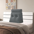 Velvet Triangular Headboard Wedge Pillow by Unknown