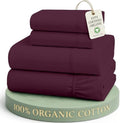 LANE LINEN Full Size Sheet Set 100% Organic Cotton Soft 4pc by LaneLinen