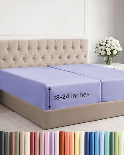CGK Linens Extra Deep Split King Fitted Sheet Only by CGKUnlimited